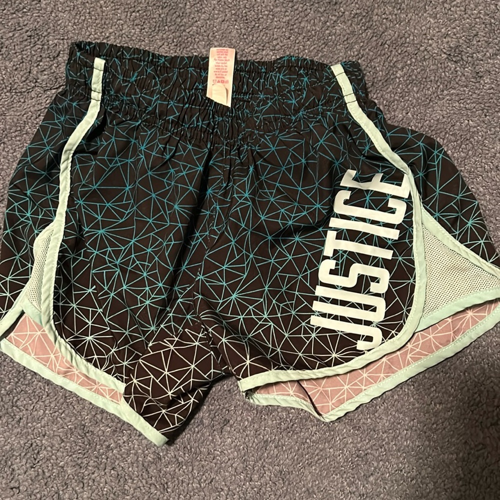 Justice kids shorts.  Size 10